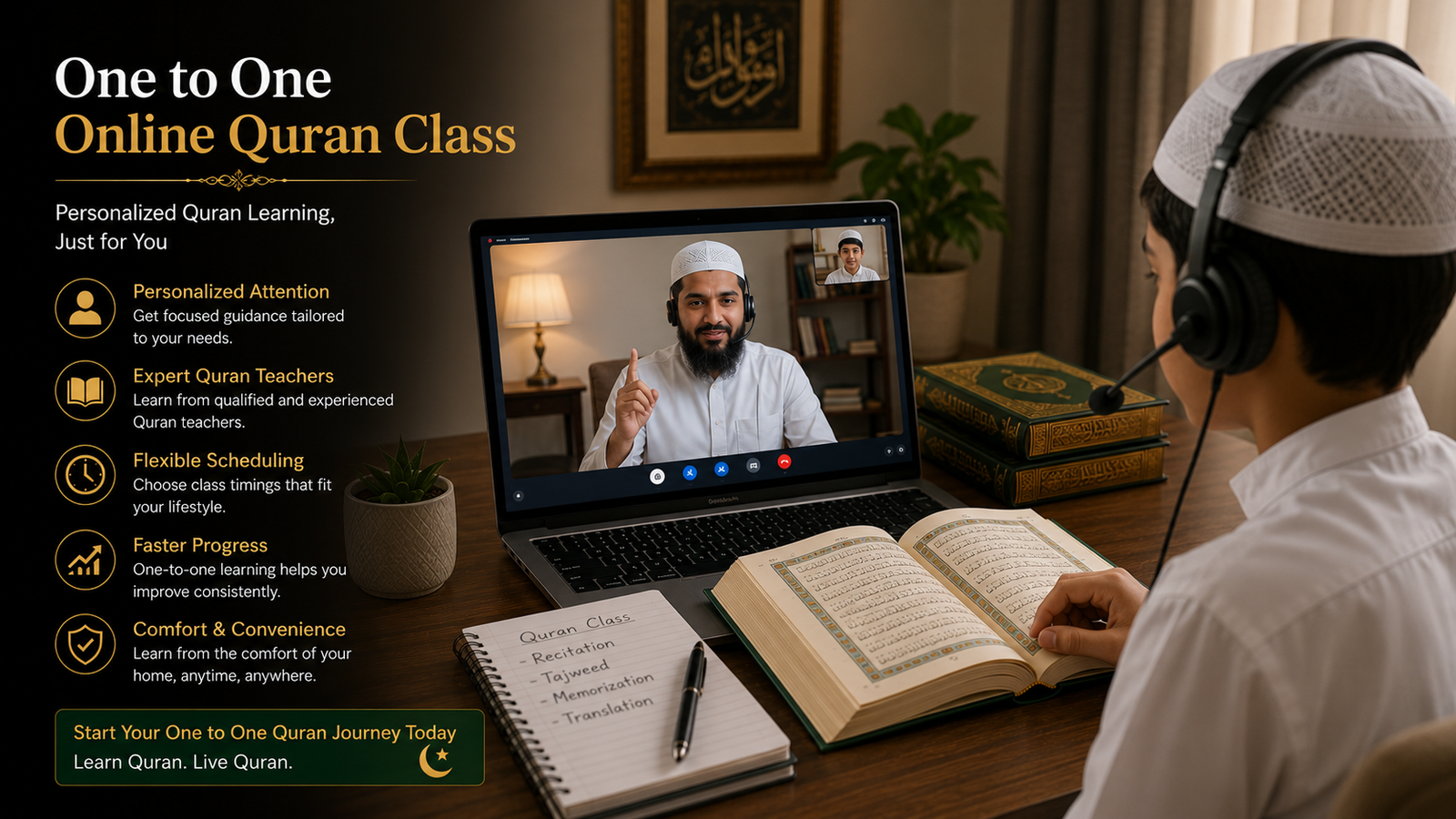 One-to-one Quran lesson
