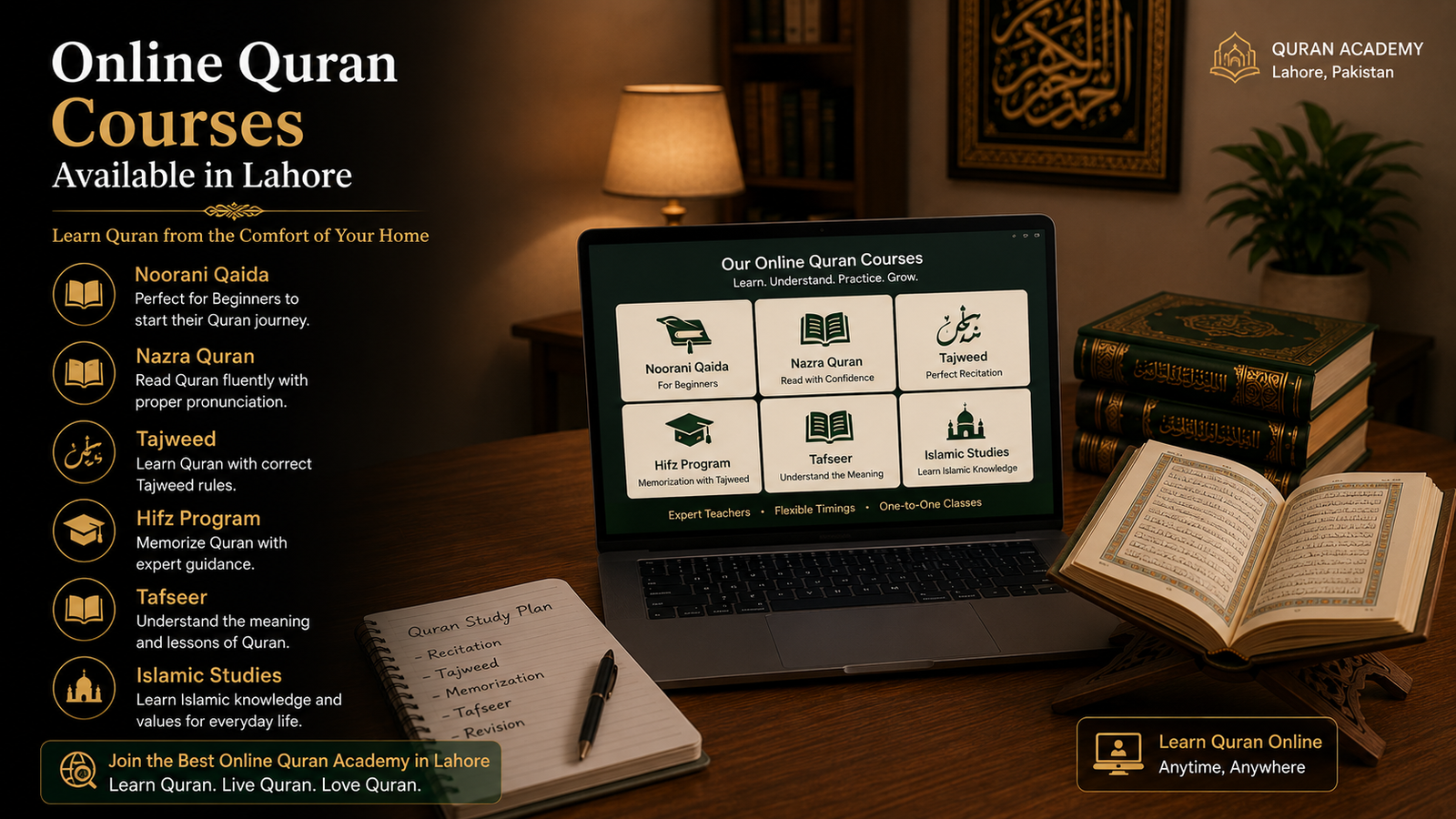 Online Quran Courses Available in Lahore 