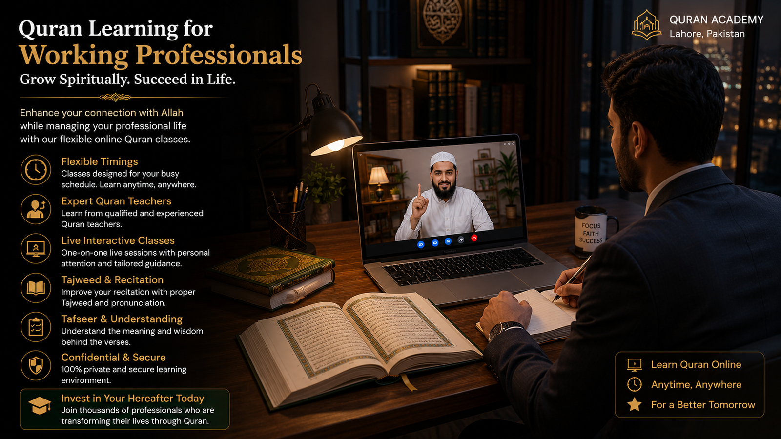 Quran Learning for Working Professionals
