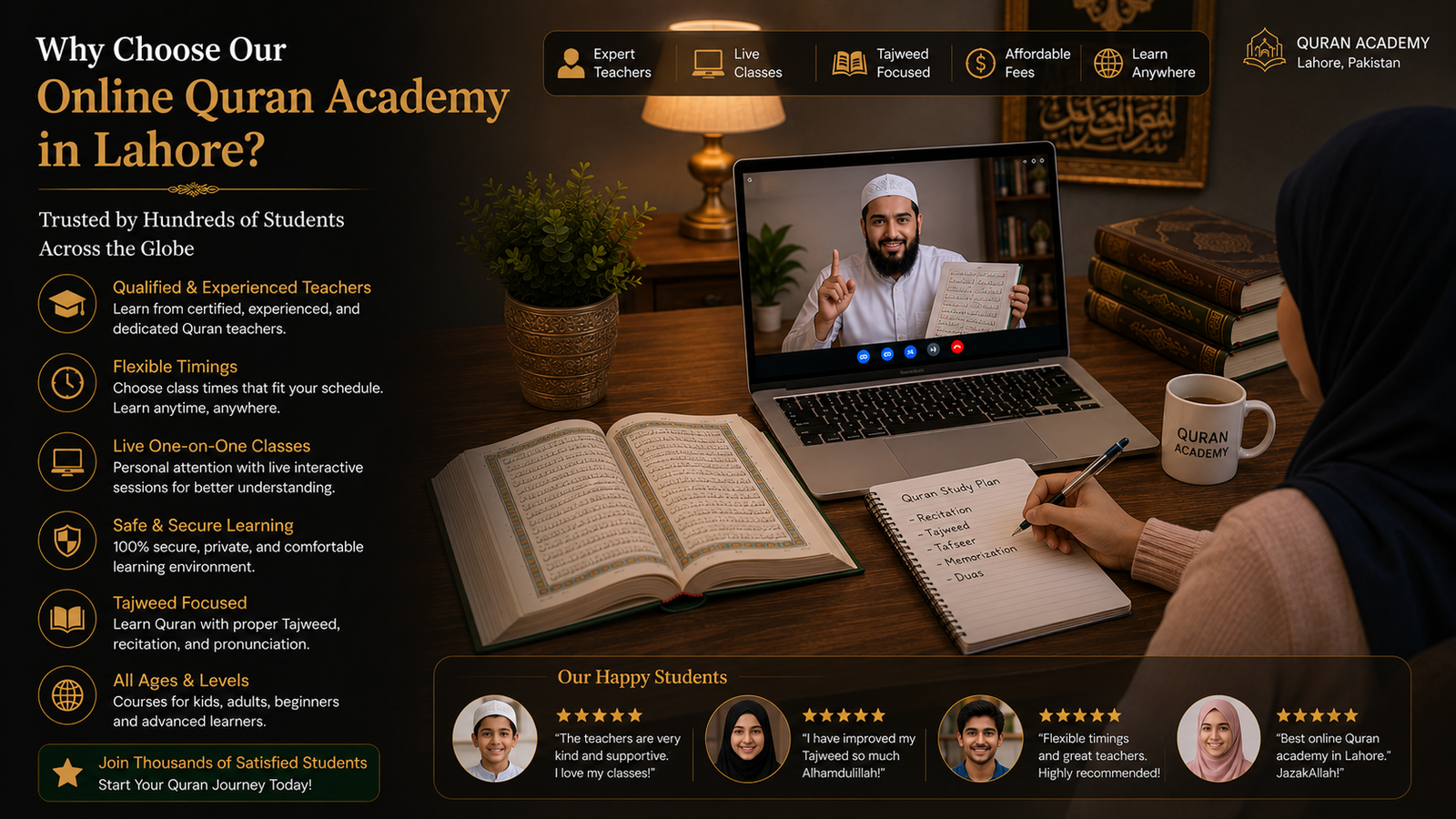 Why Choose Our Online Quran Academy in Lahore