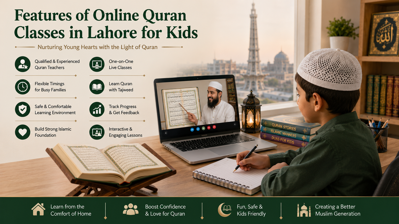 feature of online quran classes in lahore for kids
