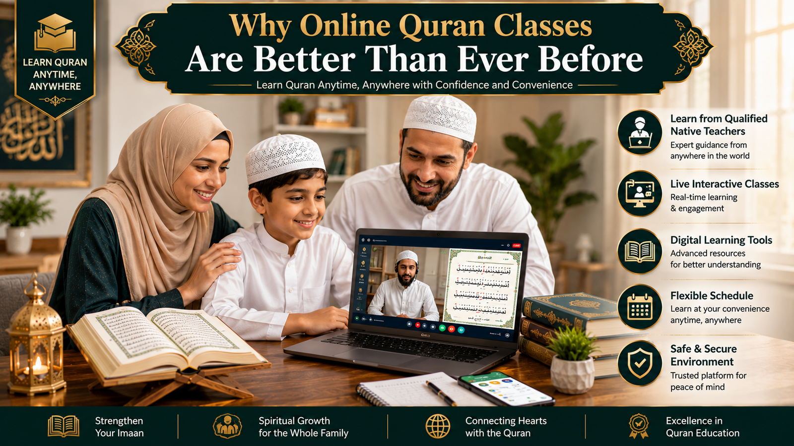 Live Quran tutoring for kids through online learning platform