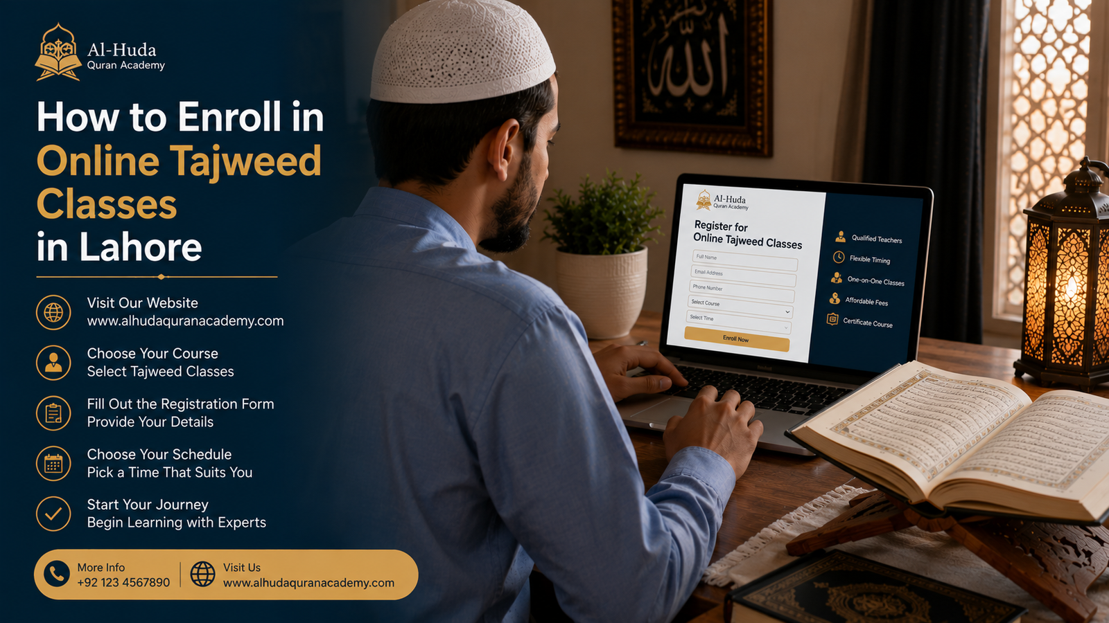 How to Enroll in Online Tajweed Classes in Lahore