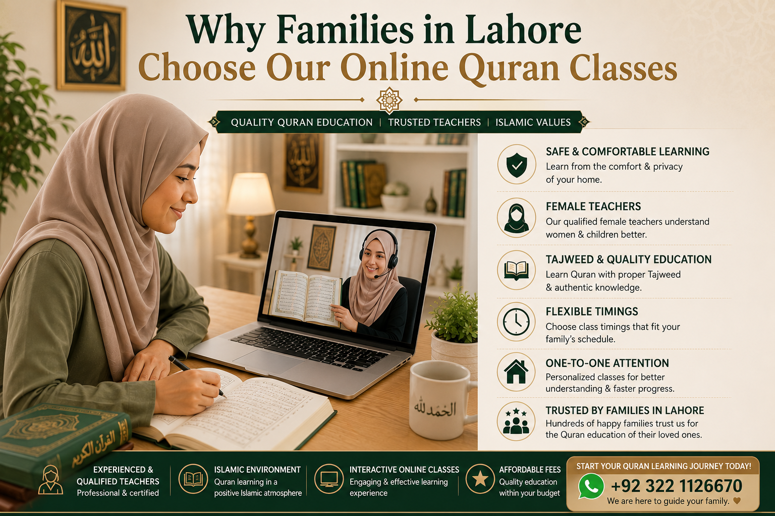 Online Quran education for Muslim families