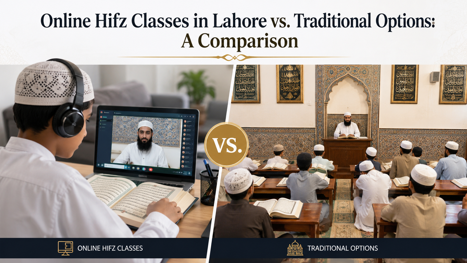 Comparison of online and classroom Quran memorization methods