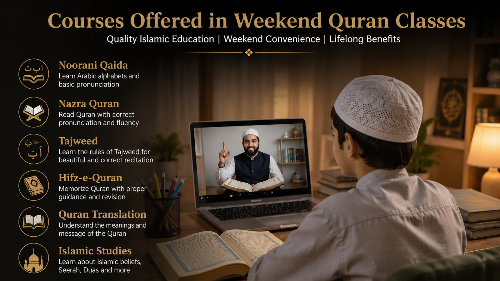 Courses Offered in Weekend Quran Classes